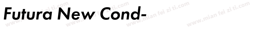 Futura New Cond字体转换
